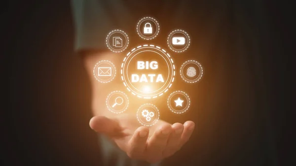 Big Data Analysis Analytics Internet Technologiekonzept lizenzfreie Stockfotos