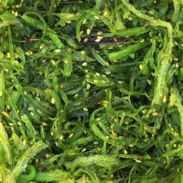 Full Frame Close View Heathy Seaweed Salad — Stock Photo, Image