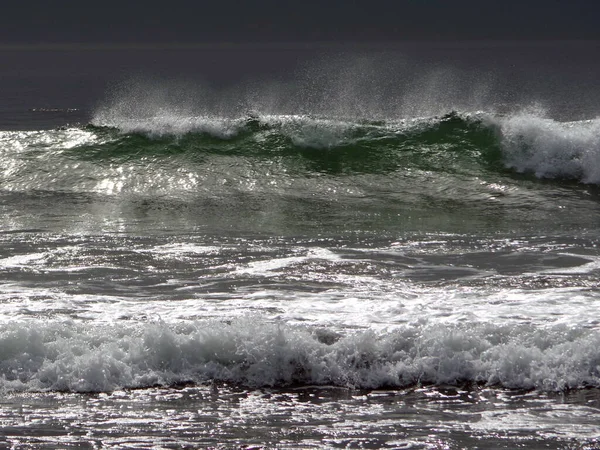 Océan Pacifique Surf Vagues Lors Une Journée Hiver Californie — Photo