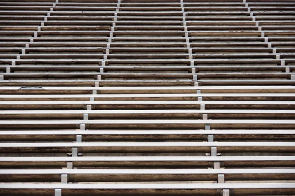Blick Nach Oben Auf Leere Sitzreihen Einem College Sportstadion — Stockfoto