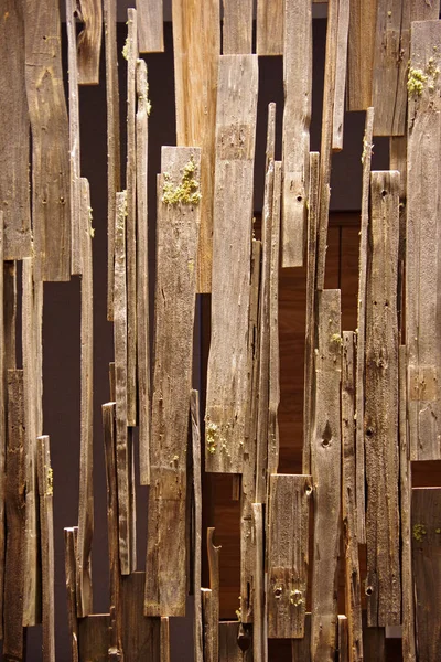 Сельский Стильный Деревянный Перегородка Комнате Разделитель Стены — стоковое фото