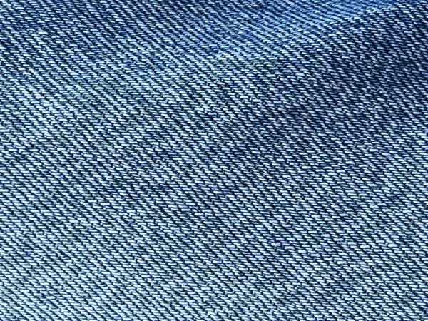 Close Full Frame View Blue Jeans Fabric — Stock Photo, Image