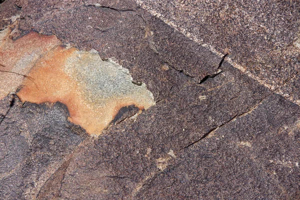 Detailní Pohled Povrch Velkého Pískovcového Balvanu — Stock fotografie