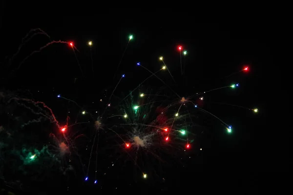 Fireworks Celebration Night Sky — ストック写真