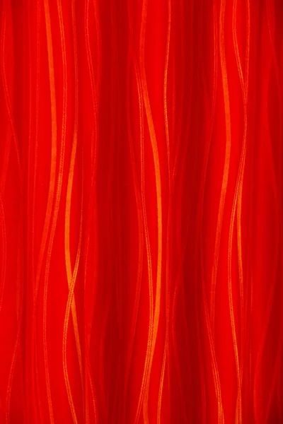 Close Partial View Decorative Heavy Red Curtain — Stockfoto