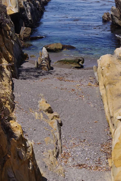 Rocky California Pacific Ocean Coast Point Lobos Summer — Fotografia de Stock