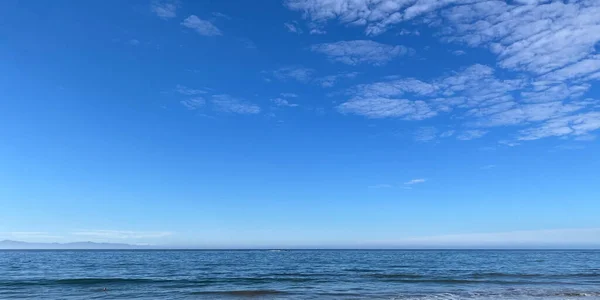 Santa Barbara Pacyfik Widok Ocean Santa Cruz Island Horyzoncie — Zdjęcie stockowe