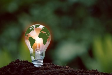 Alternatif enerji, yenilenebilir enerji, tasarruf edilen enerji, güneş ve finans lambası, finans bankacılığı büyümesi, enerji stoku yatırımı, para ve toprak üzerinde büyüyen ağaç