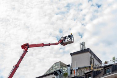 Avrupa 'da Ağır İşçi İnşaat Alanı.