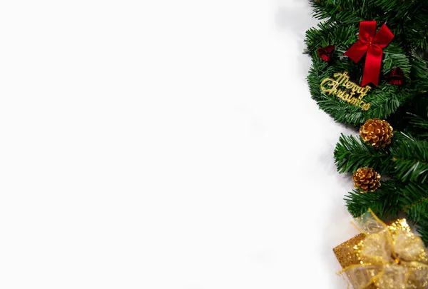 Kerst Achtergrond Met Ruimte Voor Tekst Wenskaart Concept Kerst Decoraties — Stockfoto