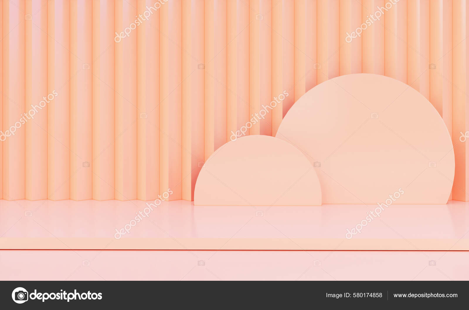 Fundo Pêssego Laranja Cor Pastel Parede Piso Rosa Para Vitrine — Foto ©  CREATIVEWONDER #580174858, image size:1600x1060