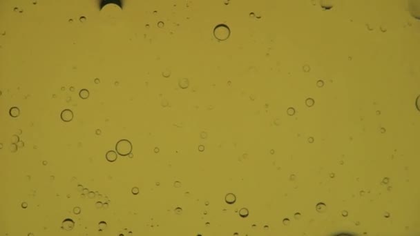 Ölblasen Zeitlupe Gradientenbeleuchtung Makro — Stockvideo