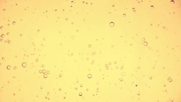 Oil Bubbles Stains Slow Motion Gradient Lighting Macro Background Advertising — Stock Video