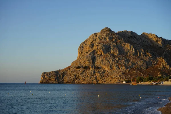 Magnífico Paisaje Con Una Mirada Mar Mediterráneo Kolympia Rodas Grecia — Foto de Stock