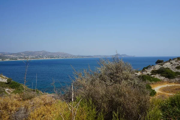 Magnífico Paisaje Mediterráneo Con Vegetación Resistente Sequía Una Pintoresca Zona —  Fotos de Stock