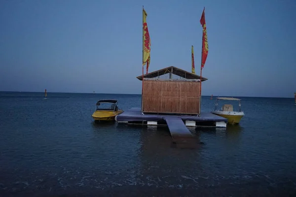 Дом Воде Лодки Колимпия Род Греция — стоковое фото