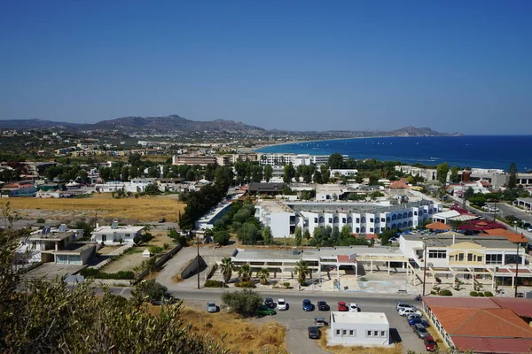 Widok Morze Wybrzeża Kolympia Rodos Grecja — Zdjęcie stockowe