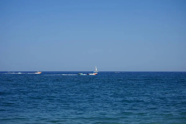 Vistas Mar Desde Costa Kolympia Rodas Grecia — Foto de Stock