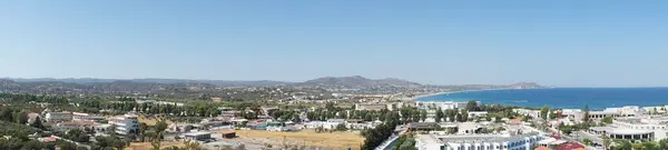 Panorama Fotográfico Zona Turística Mediterránea Pueblo Kolympia Rodas Grecia —  Fotos de Stock