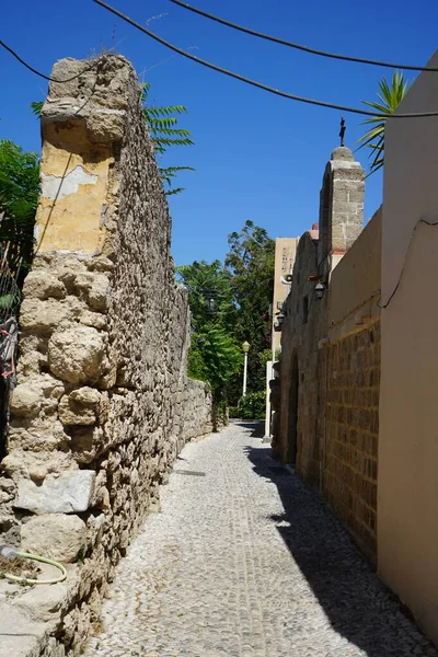 Oude Architectuur Middeleeuwse Stad Rhodos Griekenland — Stockfoto