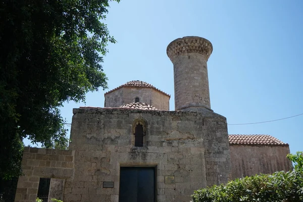 Hamza Bey Mosque Historic City Rhodes Greece — 图库照片