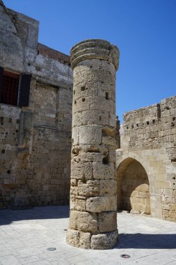 Yunanistan 'ın Rodos kentinde antik mimari