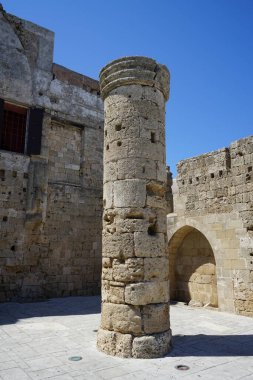 Yunanistan 'ın Rodos kentinde antik mimari