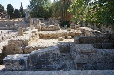 M.Ö. 408 'de kurulan Antik Rodos kalıntıları. Yunanistan