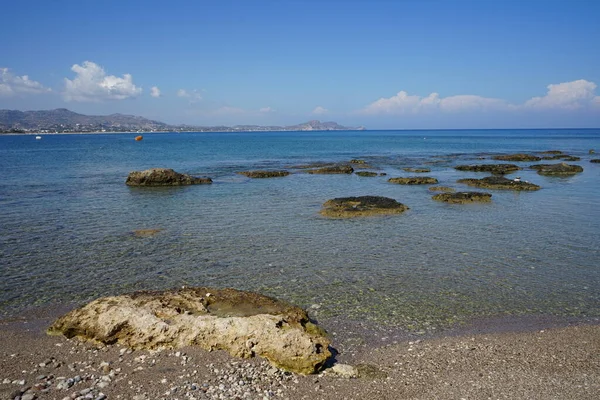 그리스 로도스 피아의해 안에서 바라본 — 스톡 사진