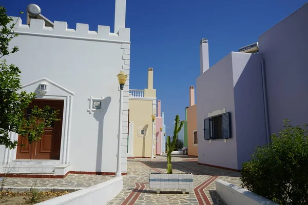 Yunanistan Rodos Kentindeki Kolimpia Köyünün Tatil Beldesinde Modern Mimari — Stok fotoğraf