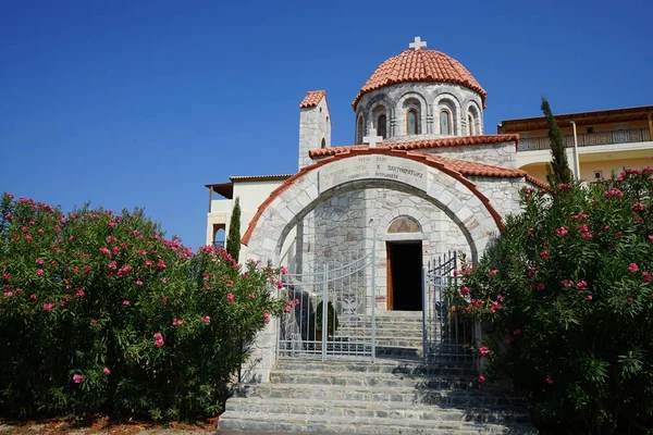 그리스 로도스 마을에 기독교 — 스톡 사진
