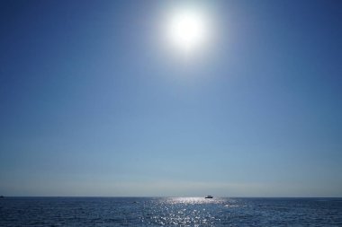 Eylül 'de deniz ve güneş. Kolimpia, Rodos, Yunanistan  