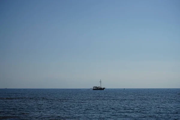 Vista Mare Dalla Spiaggia Del Villaggio Kolimpia Rodi Grecia — Foto Stock