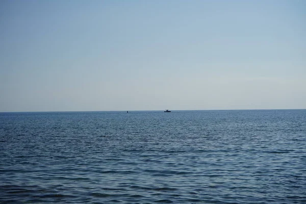 Yunanistan 'ın Rodos kentindeki Kolimpia köyünden deniz manzarası  