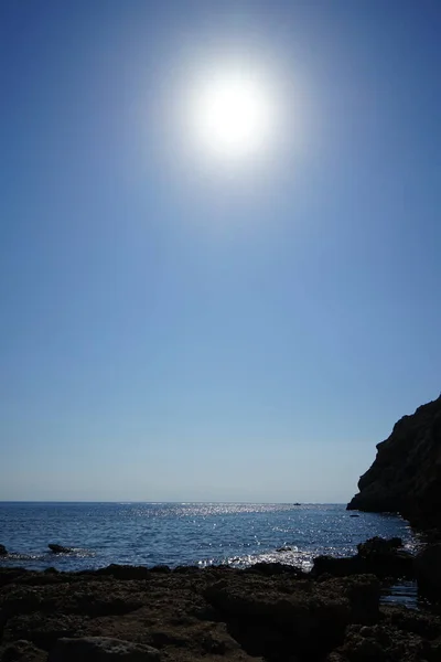 Sea Sun September Kolimpia Rhodes Greece — Stockfoto