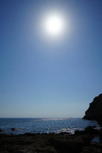 Mar Sol Septiembre Kolimpia Rodas Grecia —  Fotos de Stock