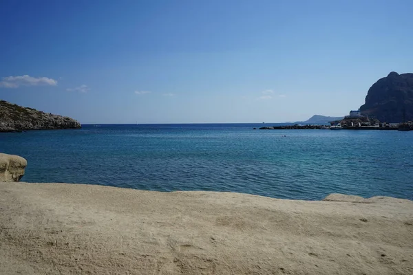 View Sea Coast Village Kolimpia Rhodes Greece — Stockfoto