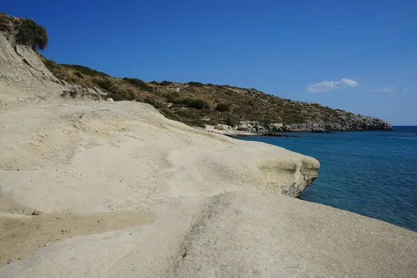 View Sea Coast Village Kolimpia Rhodes Greece — Stockfoto