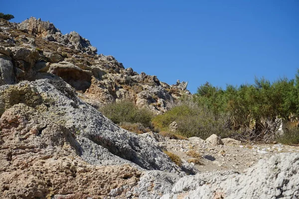 Beautiful Mountain Landscape Kolimpia Rhodes Greece — Stock Photo, Image