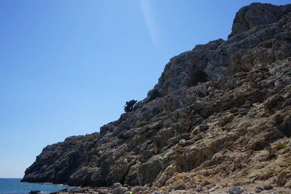 Schöne Meereslandschaft Vor Der Küste Von Kolympia Rhodos Griechenland — Stockfoto
