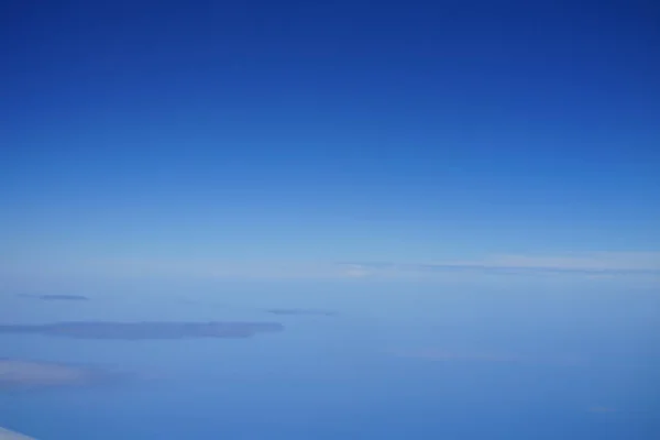 Захватывающий Вид Облака Европу Окна Самолета — стоковое фото