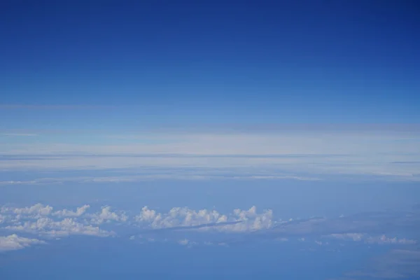 Una Vista Impresionante Las Nubes Europa Desde Ventana Del Avión — Foto de Stock