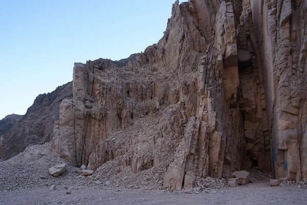 Schöne Berglandschaft Der Nähe Der Oase Malakot Mountain Wadi Gnai — Stockfoto