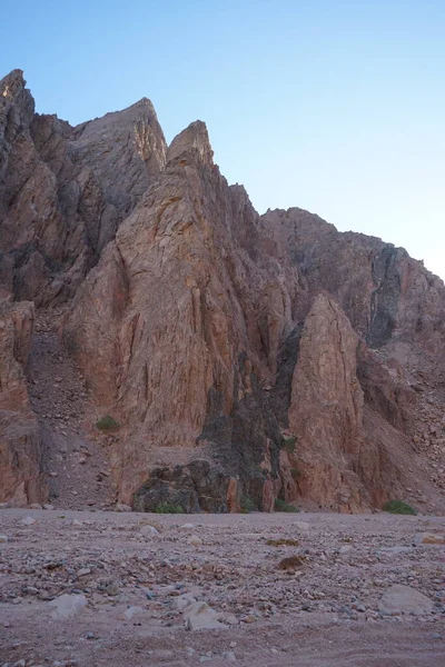 Vackert Bergslandskap Närheten Malakot Mountain Oas Wadi Gnai Dahab South — Stockfoto