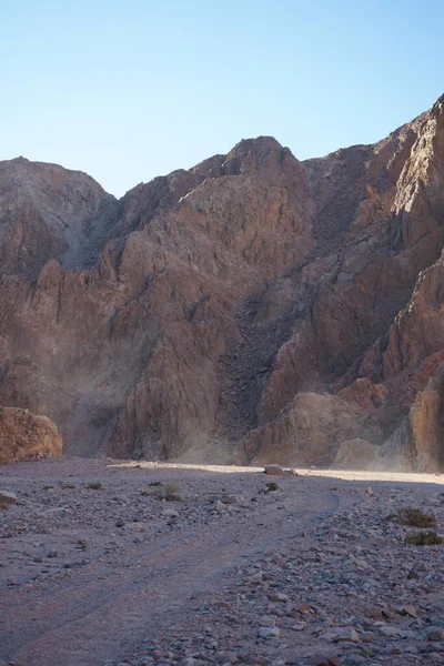 Prachtig Berglandschap Omgeving Van Malakot Mountain Oasis Wadi Gnai Dahab — Stockfoto