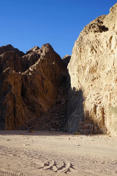 Krásná Horská Krajina Blízkosti Malakot Mountain Oasis Wadi Gnai Dahab — Stock fotografie