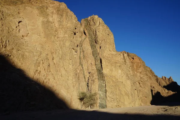 Beautiful Mountain Landscape Vicinity Malakot Mountain Oasis Wadi Gnai Dahab — Stock Photo, Image