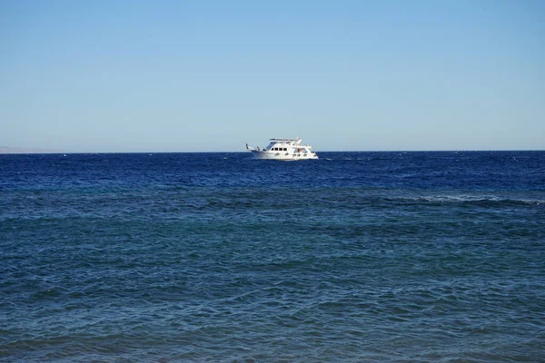 Barco Mar Rojo Golfo Aqaba Dahab Provincia Del Sinaí Meridional — Foto de Stock