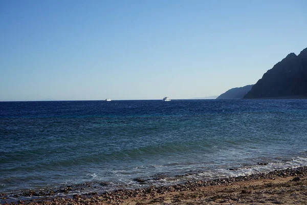 Fartyg Röda Havet Akababukten Dahab Södra Sinai Governorate Egypten — Stockfoto