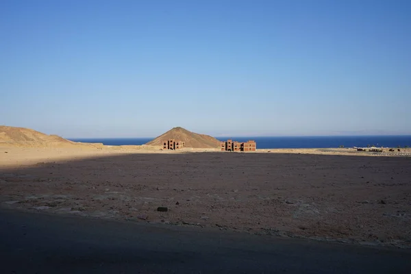 Byggnader Uppförande Natursköna Platser Runt Dahab Södra Sinai Governorate Egypten — Stockfoto
